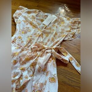 Shear floral dress